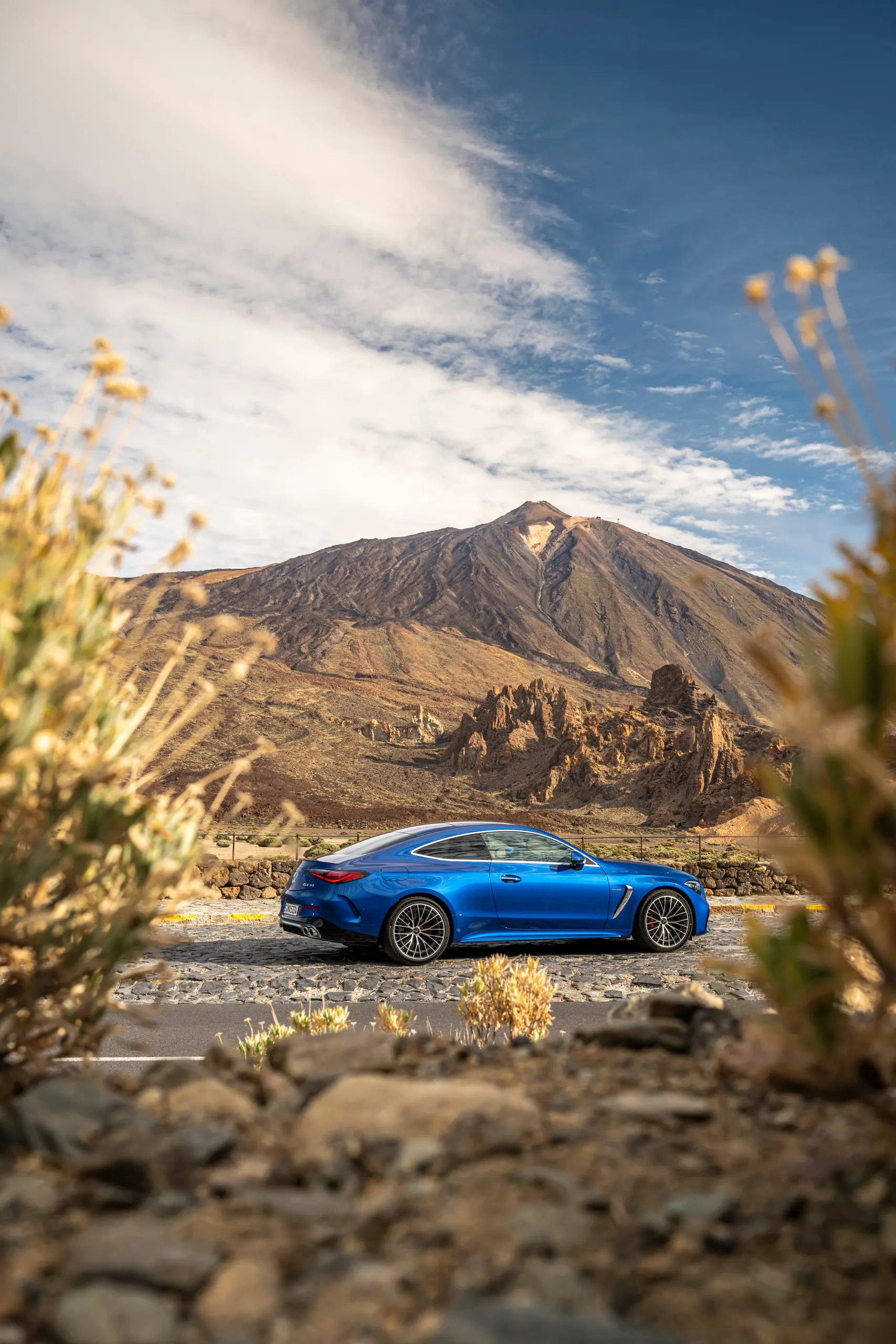 CLE 53 Coupé vor dem Teide, Hochformat